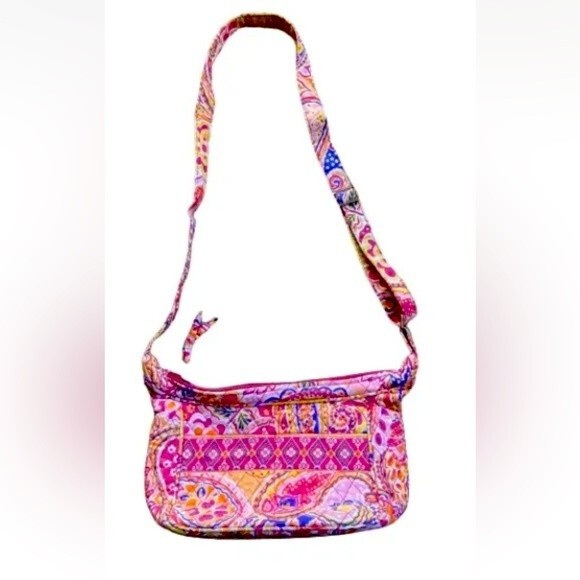Jordan Accessories NYC Bag Paisley Quilted  Zip Shoulder Strap Colorful Fabric - Picture 1 of 8